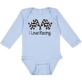 thumbnail image 3 of Inktastic I Love Racing Boys or Girls Long Sleeve Baby Bodysuit, 3 of 5