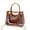 Brown, variant on Transparent Fashion Tote Bag Versatile Shoulder Handbag For Shopping Gym And Travel
