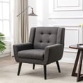 thumbnail image 2 of Linen Upholstered - Ergonomic Back for Support - Home Living Areas - Luxury Appeal and Easy Clean, 2 of 6