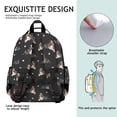 thumbnail image 5 of Australian Shepherd Dog and Footprints Backpack for School,Cute School Bag,Schoolbag with Adjustable Shoulder Straps & Padded Back,15.25"x11.5"x5.25", 5 of 6
