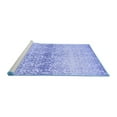 thumbnail image 2 of Ahgly Company Machine Washable Indoor Rectangle Abstract Blue Contemporary Area Rugs, 7' x 10', 2 of 4