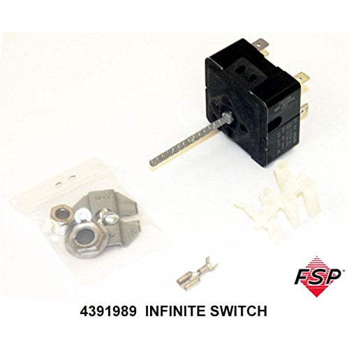 New Genuine OEM Whirlpool/Kenmore Stove/Oven/Range Universal Infinite Switch Part 4391989