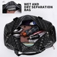thumbnail image 6 of Gym Bag for Women Pu Sports Duffel Bag Workout Bag Overnight Weekender Duffle Bags with Shoes Compartment & Wet Pocket, 6 of 7