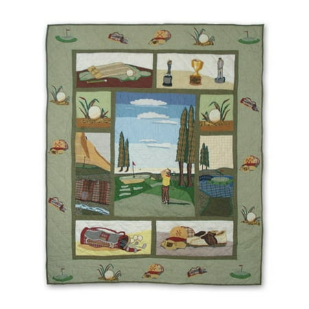 Patch Magic Golf Cotton Throw Quilt