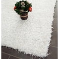 thumbnail image 5 of SAFAVIEH Clyde Solid Plush Polyester Shag Area Rug, White, 6' x 9', 5 of 10