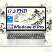 HP 17.3" FHD Laptop Computer for Business and Student| 8GB RAM, 256GB SSD|Intel Core i5-1334U| Backlit KB|Fingerprint|Numeric Keypad|Camera|Win11 Pro