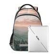 thumbnail image 7 of FORMRS Kids School Backpack Elementary Student Unisex Travel Bookbag with Reflective Stripes, Mountains at Dawn, 7 of 7