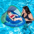 thumbnail image 2 of SwimWays Inflatable Infant Baby Spring Swimming Pool Float with Canopy, Blue, 2 of 2