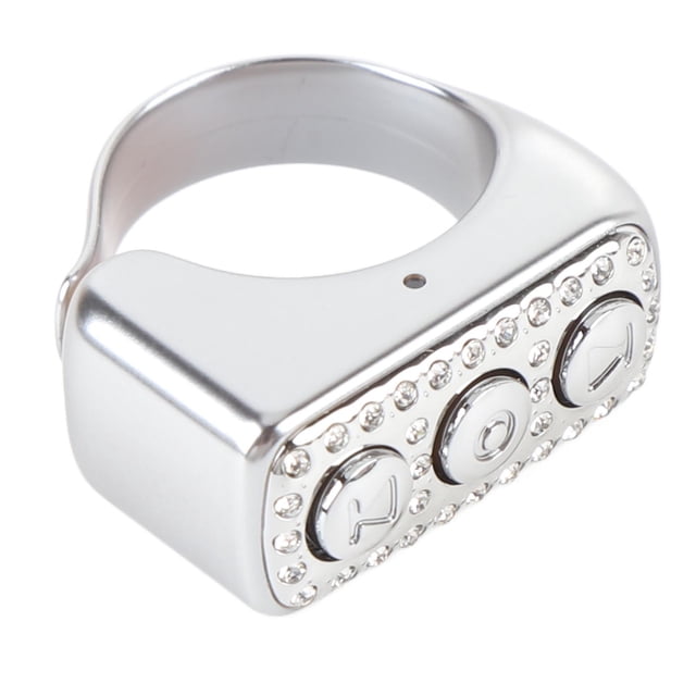 BT Scrolling Ring - Auto Page Turner with Camera Shutter, Phone Remote Page Turner for TikTok, for App, 12H Rechargeable 30ft Range, LED Flash