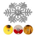 thumbnail image 2 of GOOHOCHY Broche de copo de nieve, Pin de seguridad, broche de diamantes de imitación, Pin decorativo para ropa, sombrero, 2 of 7