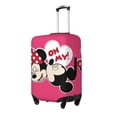thumbnail image 2 of Mickey Mouse And Minnie Mouse Travel Suitcase Protective Cover Trunk Case Washable Elastic Luggage Cover Fits 18"-21" Suitcase Protector Baggage With Concealed Zipper Gifts For Women Girls, 2 of 5