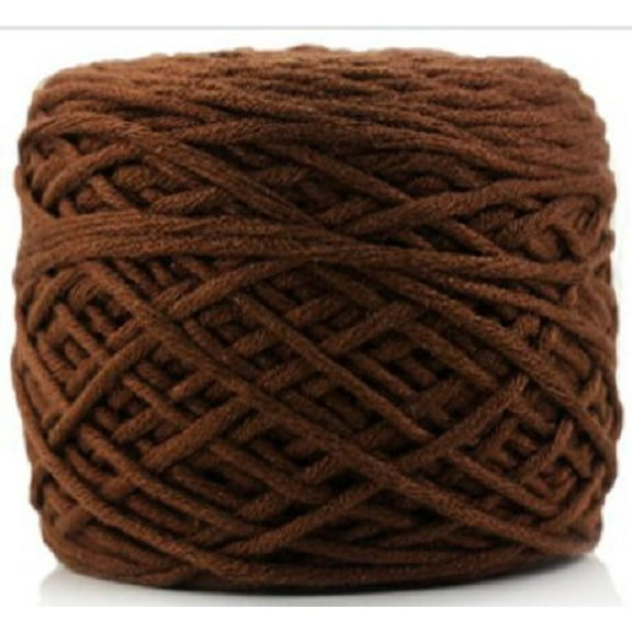 Namzi Thick Crochet Yarn, 16 Share Chunky Yarn (reddish brown） - 1 roll High Quality Soft Cotton Yarn for Crocheting, Knitting, DIY Craft Projects (Scarves, Hats, Blankets)