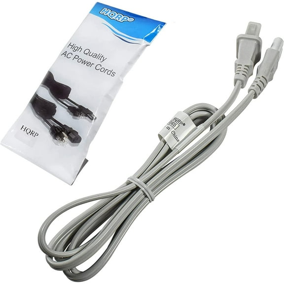 HQRP AC Power Cord Compatible with Philips 37MF301B/F7 37MF301B 40HFL2082D/F7 40HFL2082D 40MF401B/F7 40MF401B LED LCD HDTV Smart TV Mains Cable, White