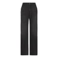 thumbnail image 5 of Idoravan jeans for women wide leg Women's Casual Loose Wide Leg Jeans Comfy High Waisted Sports Pants With Pockets Jeans, 5 of 5