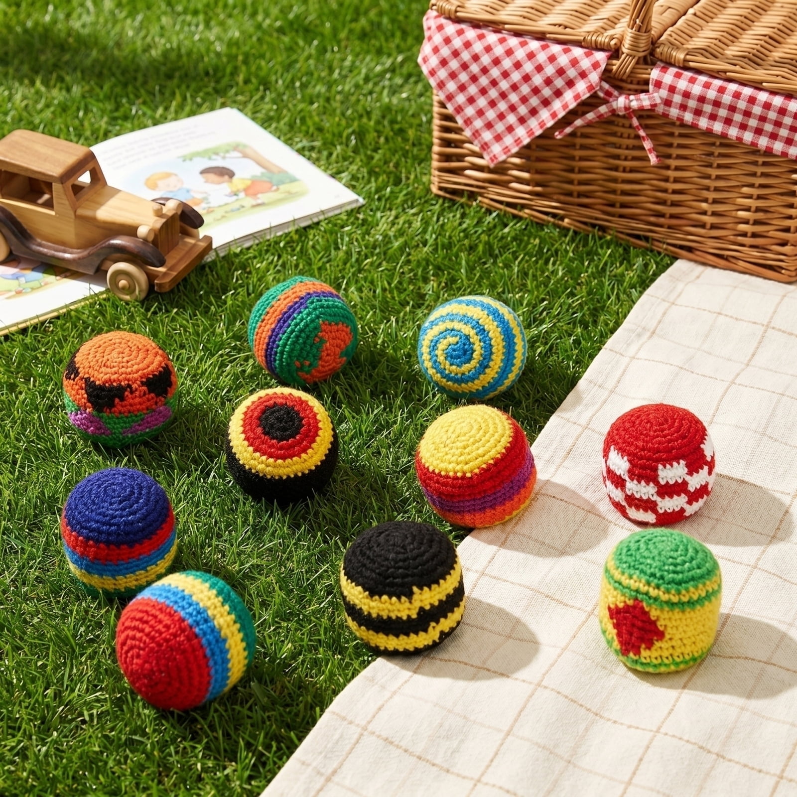 9Pcs Vibrant Assorted Color Canvas Sandbags Tossing Toys, Kids Outdoor Lawn Activity Motor Skills Target Tossing Game, Heavy Duty Double Stitched Tear Resistant Outdoor Play Equipment For Boys Girls
