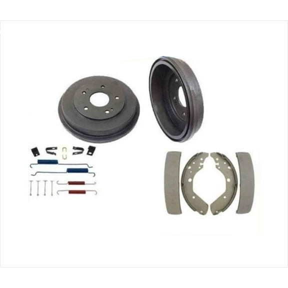 Rear Brake Drum Drums Shoes Spring Kit Fits 99-01 Honda Odyssey