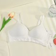 thumbnail image 2 of Teenage Girls Sports Bra with Adjustable and Removable Shoulder Strap Training Bra Pack White, 2 of 4