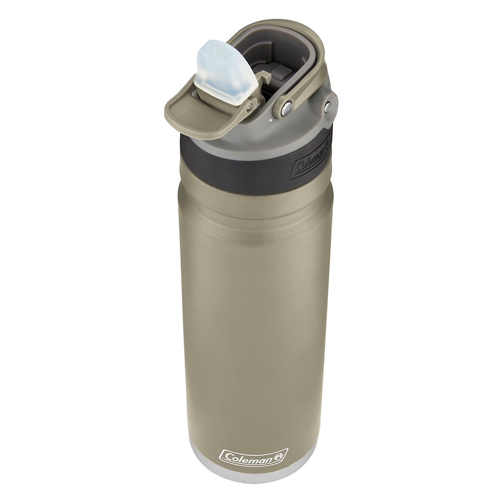 Coleman FreeFlow Autoseal Water Bottle 24oz Slate Blue Stainless Steel Insulated 