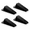Black, variant on Figo Home Door Stoppers for Wall, Spring Door Stopper, Door Stop, Pack of 4