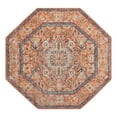 thumbnail image 3 of Unique Loom Lola Collection Area Rug - Traditional (5' Octagon Brick Red/Ivory), 3 of 7