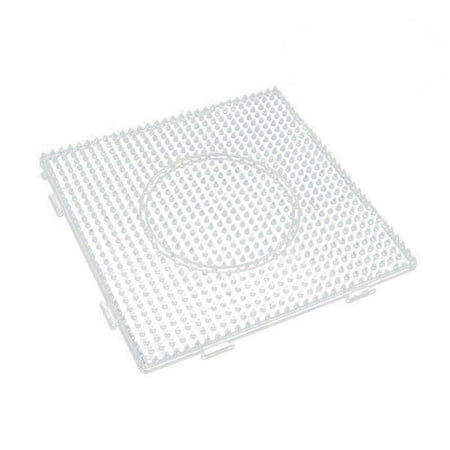 

HOMEMAXS 6 Pieces 5mm Large Square Fuse Beads Boards Clear Plastic Pegboards for Kids Craft Beads