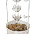 thumbnail image 6 of Alpine Corporation Metal White Rustic Outdoor Electric Fountain with Flower, 6 of 12