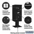 thumbnail image 3 of Salsbury Industries Pedestal Mounted Aluminum Parcel Locker, 3 of 7