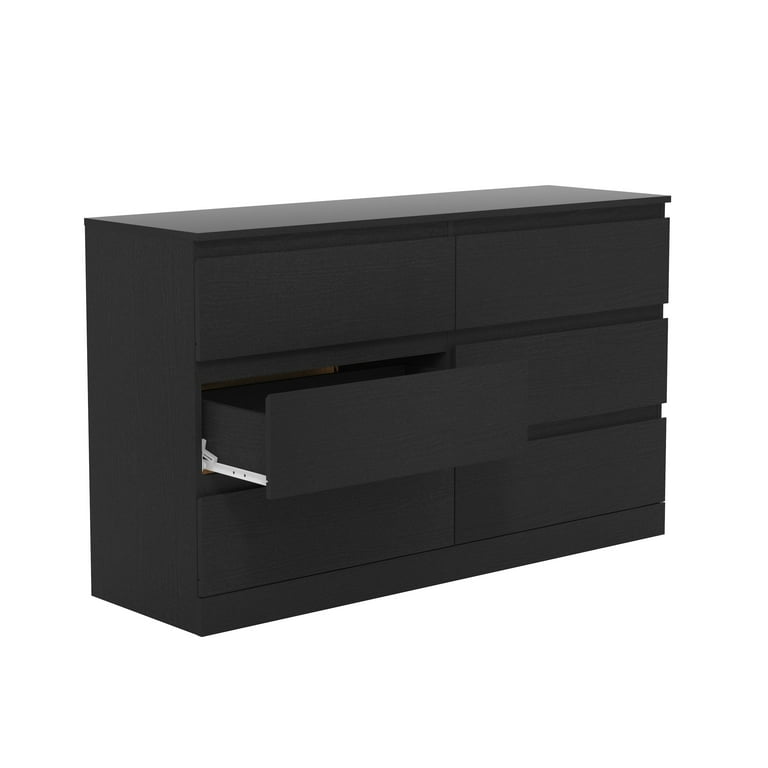 Brindle 6 Drawer Dresser, Black Oak, by Hillsdale Living