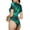 Northern Lights, variant on Silver Mosaic Womens One Piece Swimsuits Modest Tummy Control Bathing Suits Lace Up Slimming Swim Suit-Small