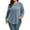 49-BLUE, variant on TEMOFON Women Long Sleeves Tops Fall Casual V Neck Tunic Tops Loose Knit Trendy Black Sweater for Women Size S