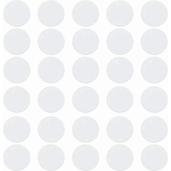 30Pcs Aluminum Heat Transfer Blanks Sheets Flat Round White 30x1mm
