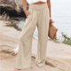 thumbnail image 4 of WILLBEST Pantalones Casuales para Mujer, Pantalones Holgados y Cómodos, Pantalones de Yoga Sólidos para Uso Diario y Actividad Física. Grande, 4 of 8