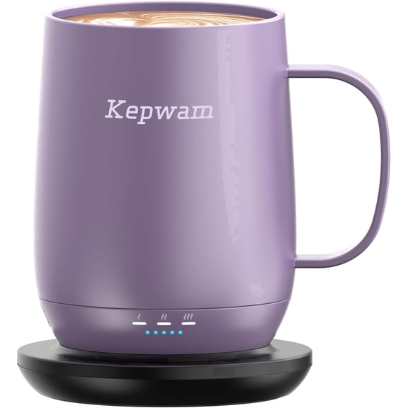 Self Heating Coffee Mug T2, 16oz Smart Heated Coffee Mug, 150 Min Battery Life - Hot up to 149℉ Temperature Control , Gifts for Dad Mom (No APP)