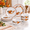 Pumpkin brown, variant on Lemon Dinnerware Set For 4 12-piece Plates And Deep