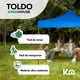thumbnail image 2 of Toldo Plegable Carpa Impermeable 2x2 M con Bolsa Transportadora azul KingsHouse 300306, 2 of 7
