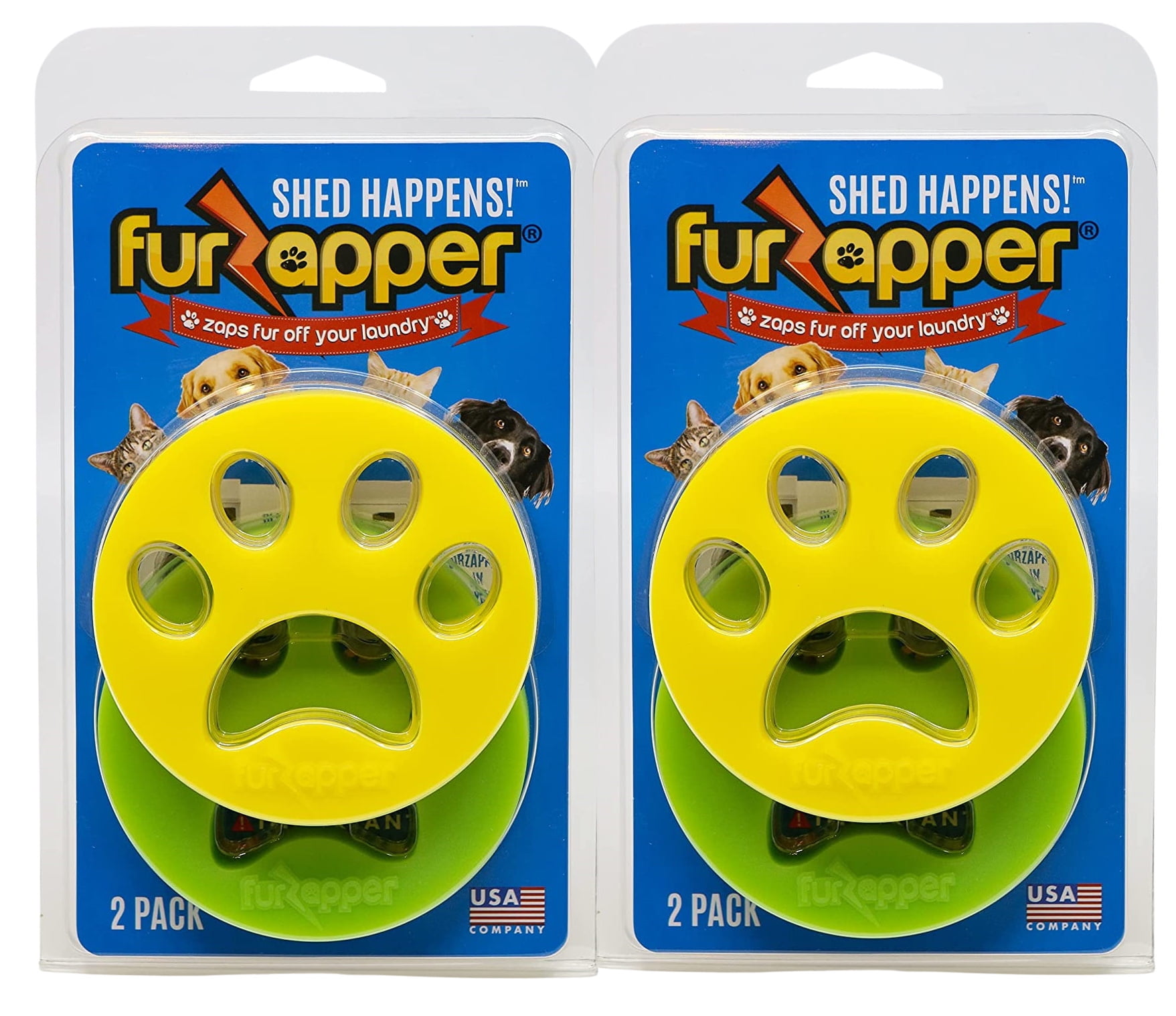 FurZapper Pet Hair Remover 4 count