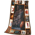 thumbnail image 3 of Basketball Blanket and Throws Sports Lover Gifts Throw Blankets Basketball Decor Soft Cozy Fleece Plush Warm Flannel Bedding Blanket for Men Boys Kids Adults Couch Travel 60"X80", 3 of 6