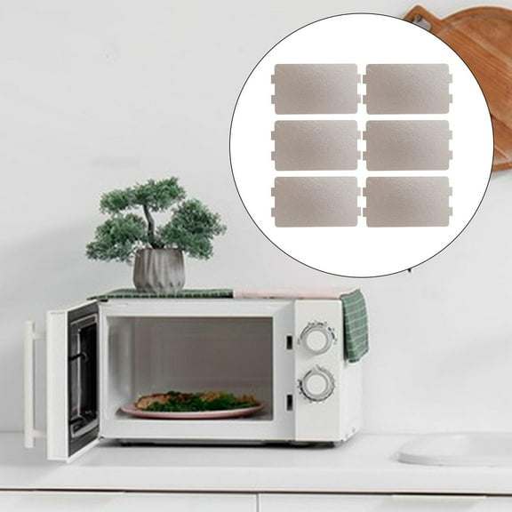 LOVIVER 6 Pieces Microwave Oven Cover Mica Sheet for Home Microwave Ovens