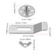 thumbnail image 5 of NUOLUX 20Ud Clips De Montaje Para Lavabo Bajo Encimera Con Soporte Estable Y Impermeable, 5 of 6