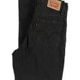 thumbnail image 2 of Levi's Womens Denim Straight Leg Jeans, Black, 24, 2 of 3