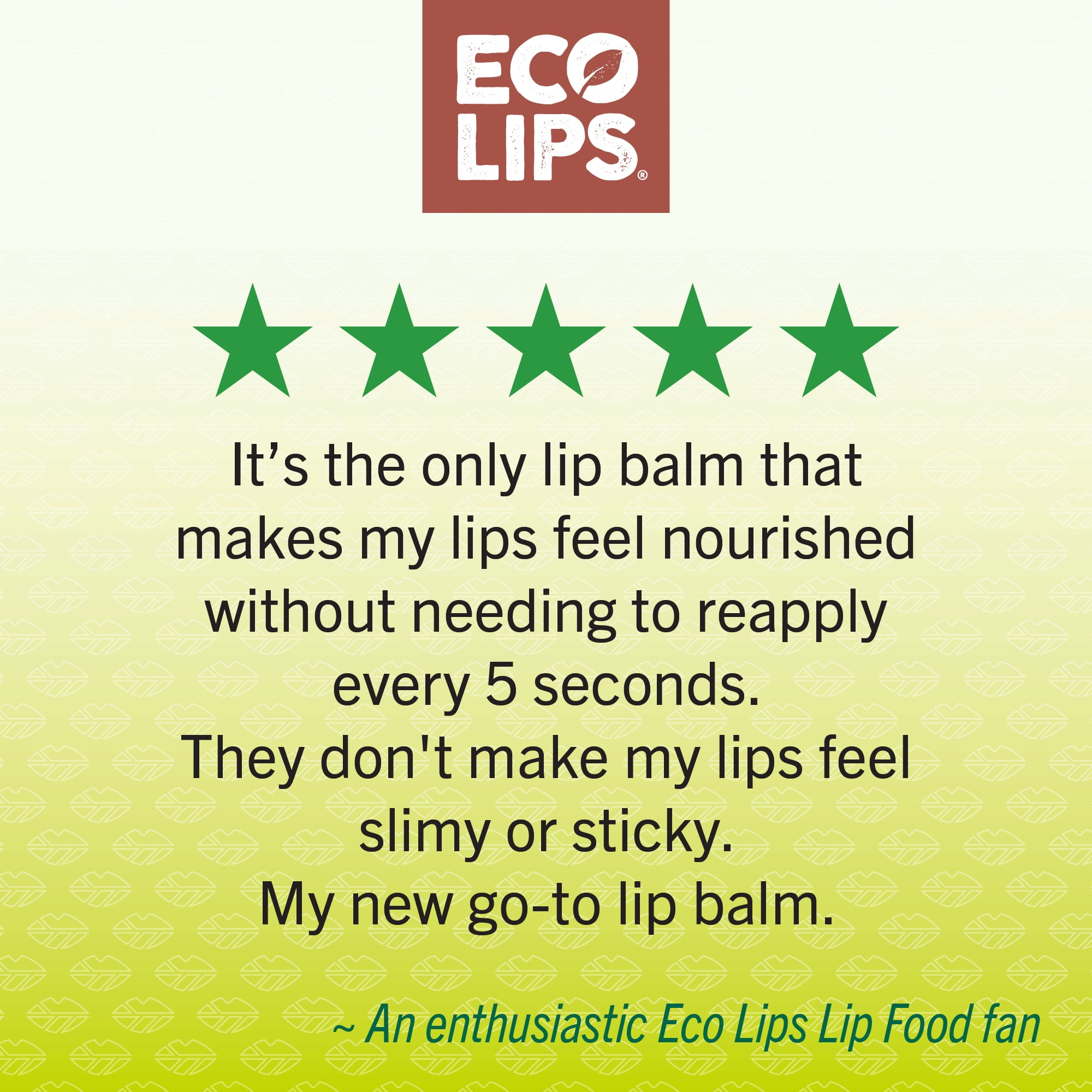 Eco Lips LIP FOOD Variety Organic Lip Balm, 3 Pack