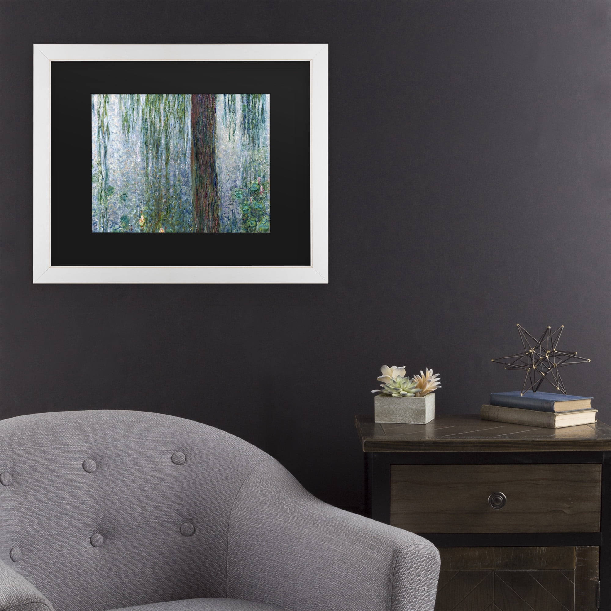 Trademark Fine Art 'Waterlillies Morning' Canvas Art by Claude Monet