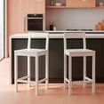 thumbnail image 2 of Mainstays 24" Counter Height Wood Barstools with Back, Set of 2, White, 2 of 11