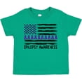 thumbnail image 3 of Inktastic Epilepsy Awareness Purple Ribbons and Flag Boys or Girls Toddler T-Shirt, 3 of 5
