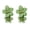 Green, variant on 1 Pair Ear Studs Trendy Non-allergic Exquisite Elegant Double Layer Flower Design Women Earrings for Party