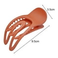thumbnail image 6 of Skymirror Women Hair Claw Solid Color Anti-slip Teeth Hair Clip Strong Grip Back Head Hair Claw Shark Shower Hair Clamp Hair Styling Tool Hair Accessory, 6 of 8
