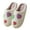 H, variant on Funny Print Slippers for Women Men Winter Warm Fuzzy House Shoes Cute Bedroom Indoor Slippers