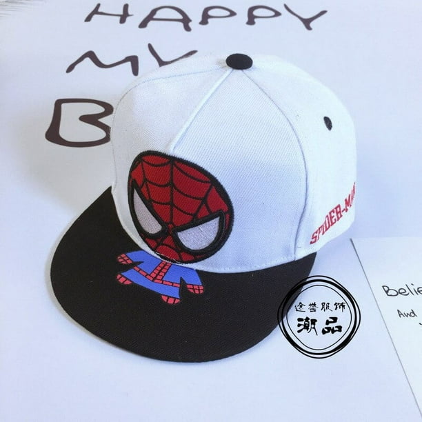 Gorra de béisbol infantil de Marvel, gorro de dibujos animados de Spiderman para niños y niñas de 2 a 8 años