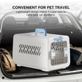 thumbnail image 2 of GFQ Hard-Sided Pet Carrier for Cats and Small Dogs, Airline Approved Travel Kennel , Top Handle, Lightweight Portable Cat Crate for Vet Visits, Car Travel, and Home Use, 2 of 6