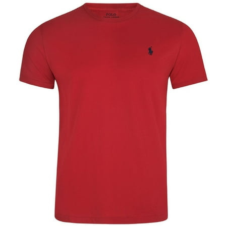 Polo Ralph Lauren 710610667005 T-Shirt Men's Red Crew Neck Short Sleeve APP437 (Red,Regular,L)